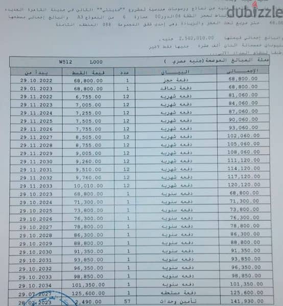 شقة 68م للبيع بالتقسيط في مدينتي B8 فيو شارع وجهه بحري باجمالي مميز 1