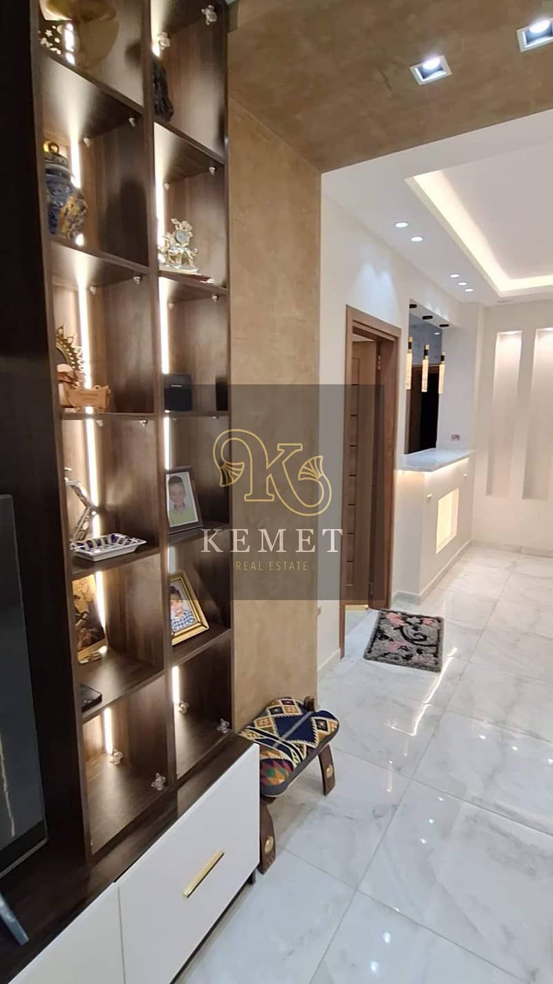 Apartment for sale, 175 meters, ultra super luxury finishing, in Al Zahwa Compound, Fifth Settlement 4