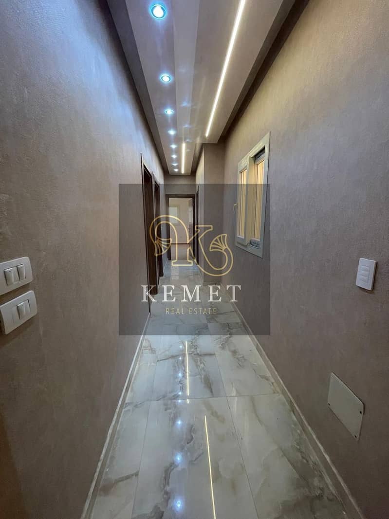 Apartment for sale, fully finished, area 185 square feet, ready to move in Al-Andalus, Fifth Settlement 4