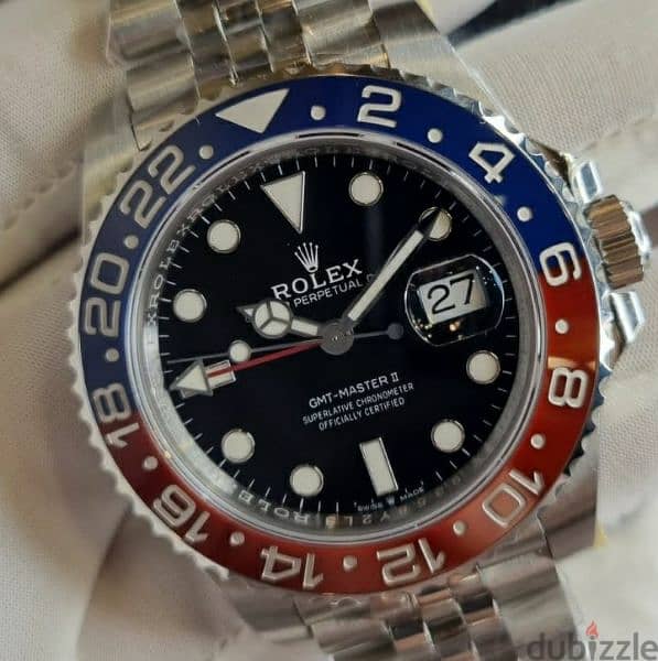 Rolex collections mirror original 
sapphire crystal 
stainless-steel 5