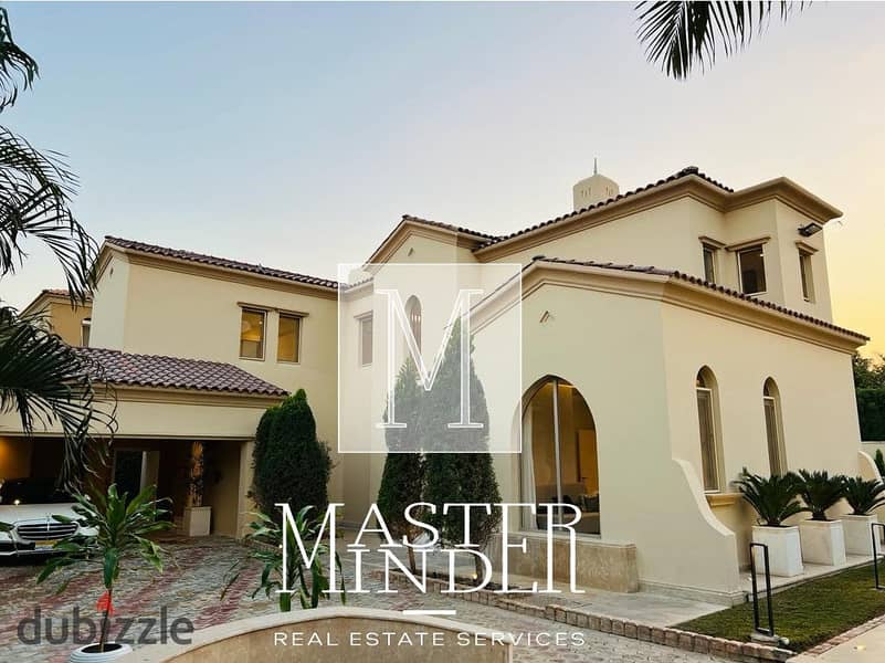 Luxurious Fully Furnished Villa for Sale with Private swimming pool in Up Town Cairo Compound 1