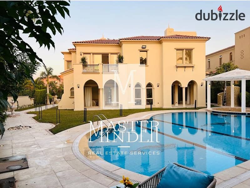 Luxurious Fully Furnished Villa for Sale with Private swimming pool in Up Town Cairo Compound 4