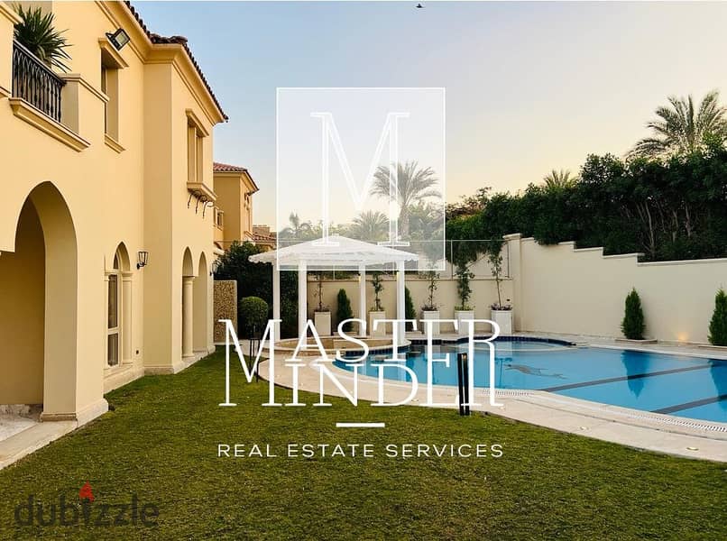 Luxurious Fully Furnished Villa for Sale with Private swimming pool in Up Town Cairo Compound 6