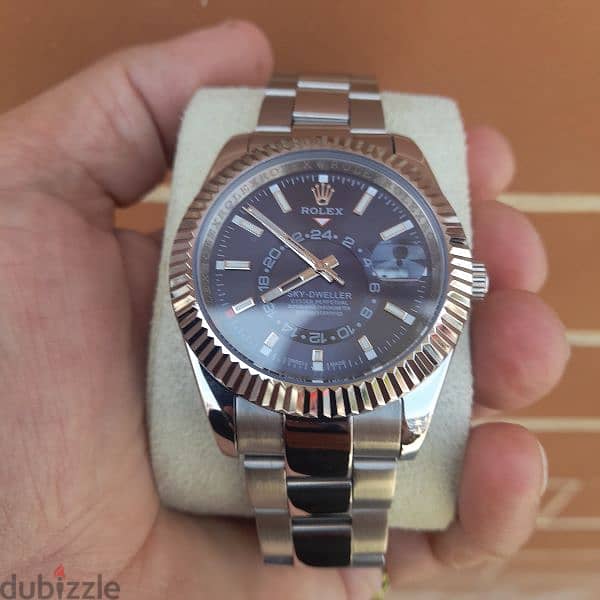 Rolex collections mirror original 
sapphire crystal 
stainless-steel 9