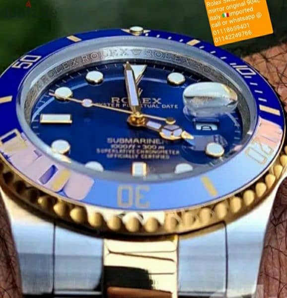 Rolex collections mirror original 
sapphire crystal 4