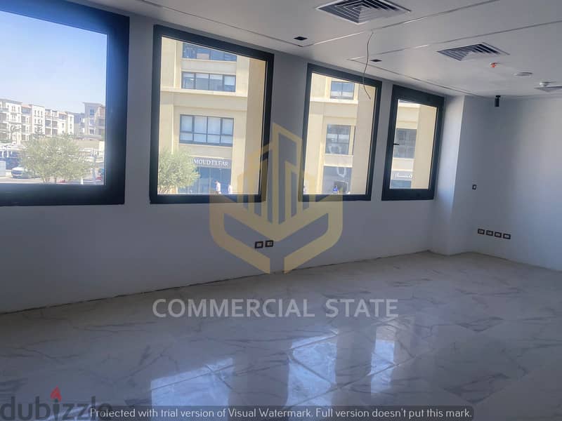 Finished Office at Mivida for Rent 126m-مكتب جاهز للايجار في ميفيدا 1