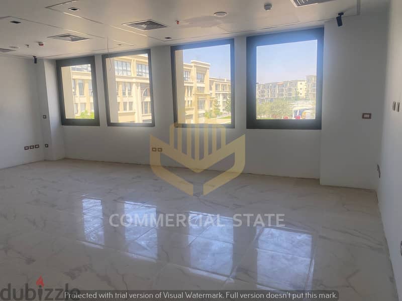 Finished Office at Mivida for Rent 126m-مكتب جاهز للايجار في ميفيدا 2