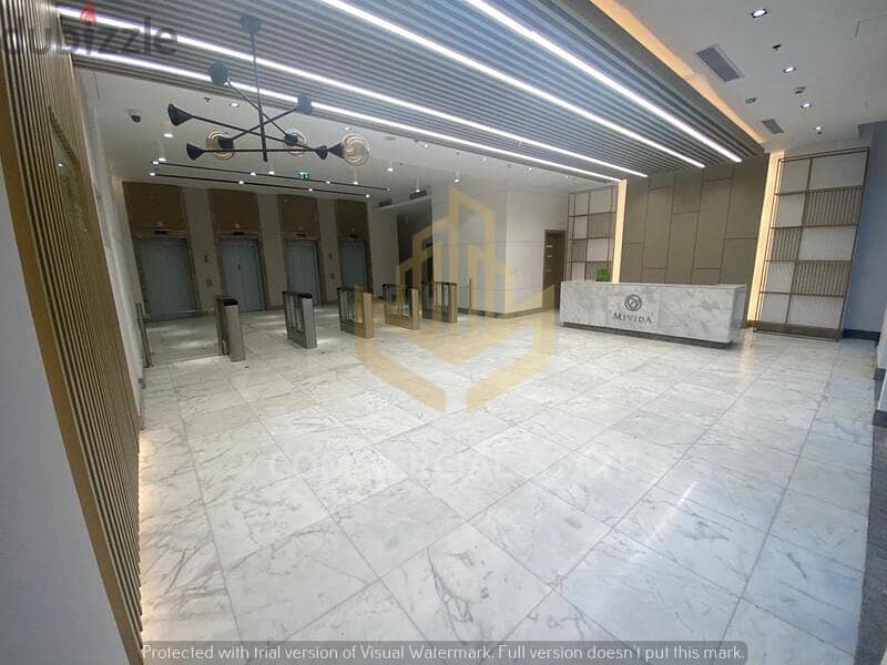 Finished Office at Mivida for Rent 126m-مكتب جاهز للايجار في ميفيدا 6