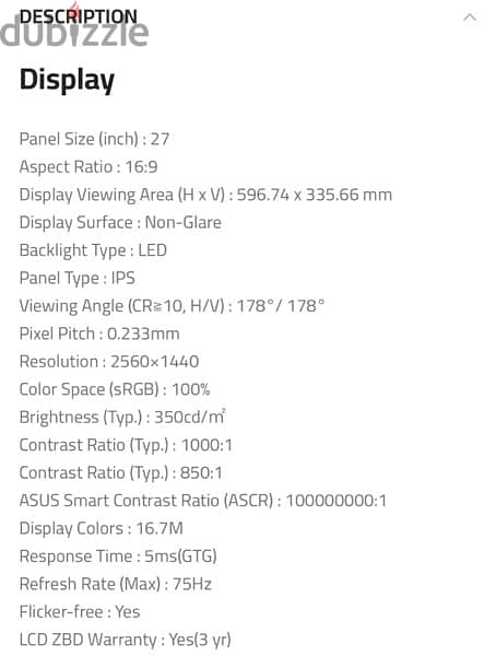 ASUS ProArt Display PA278QV 2