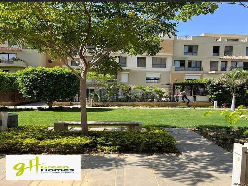 Apartment with garden ⁠Fully finished with Kitchen and ac’s for sale at Eastown - Sodic 8