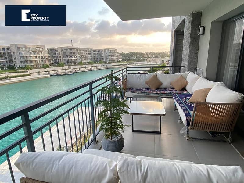 Lowest Price, First Row Sea Service Apartment. Fully Finished and Ready to Move in Vida Marassi!! North Coast Emaar 6