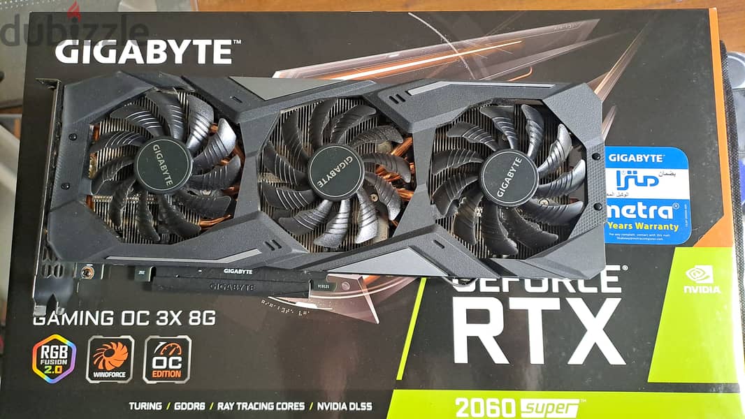 RTX 2060 SUPER 8GB X3 GAMING OC Gigabyte 3