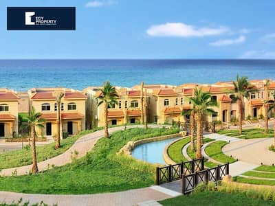 شاليه مطل على البحر للبيع في تلال السخنة بموقع مميز بمقدم 5% وتقسيط على 8 سنوات Sea View Fully Finished