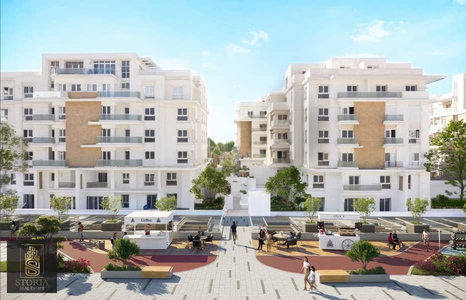 Apartment 155m with garden in the northern expansions near the Shooting Club and Mall of Arabia in Mountain View iCity October 2