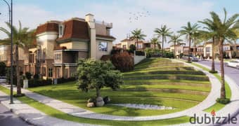 S Villa 212. M with garden 60. M in Sarai sheya residence Mostakbal City for sale with down payment and installments over 8 years