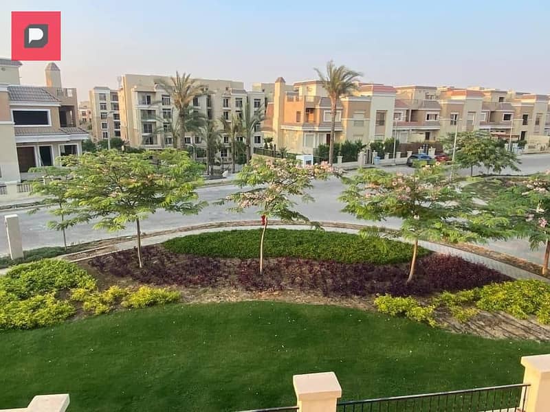 Special apartment with a garden view for sale in Sarai Compound in New Cairo next to Madinaty minutes from airport and Nasr City ,near 5th Settlement 15