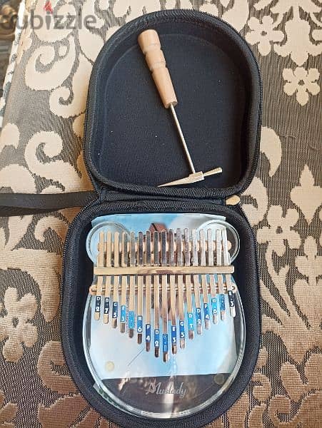 acrylic crystal clear kalimba, thumb piano, mouse shaped 1