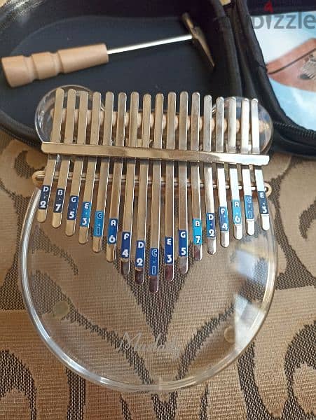 acrylic crystal clear kalimba, thumb piano, mouse shaped 2