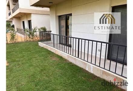 Apartment 195m garden semi furnished for rent in El marassem new cairo