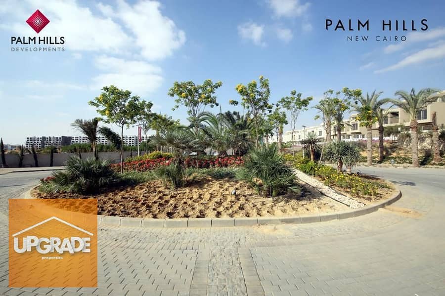 Townhouse villa, 243 sqm, distinctive view, corner, in Palm Hills, Fifth Settlement, Palm Hills, 10% down payment and installments over 8 years 7