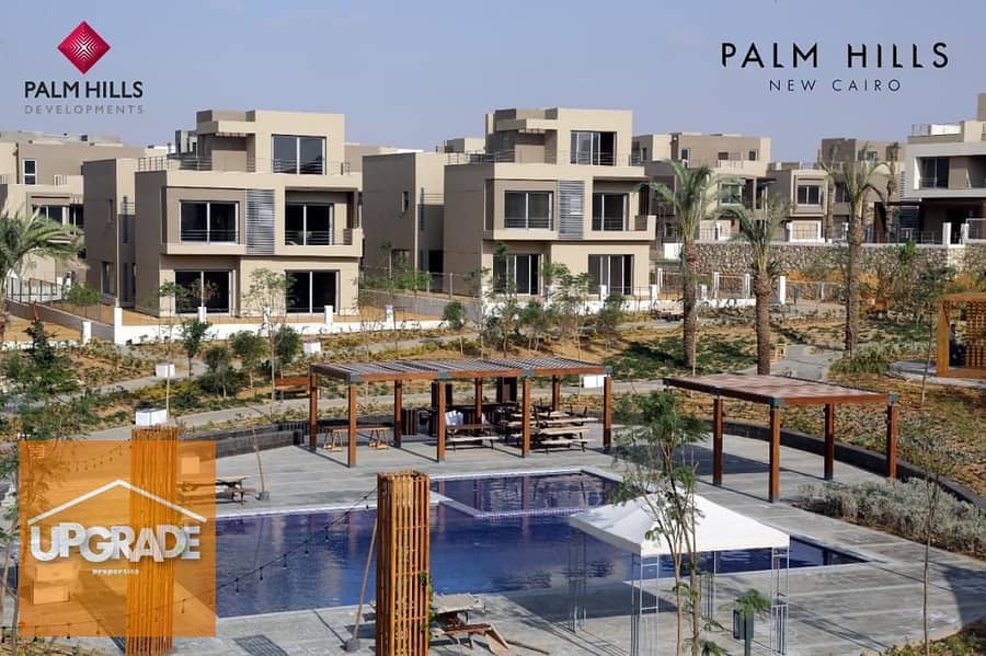 Townhouse villa, 243 sqm, distinctive view, corner, in Palm Hills, Fifth Settlement, Palm Hills, 10% down payment and installments over 8 years 13