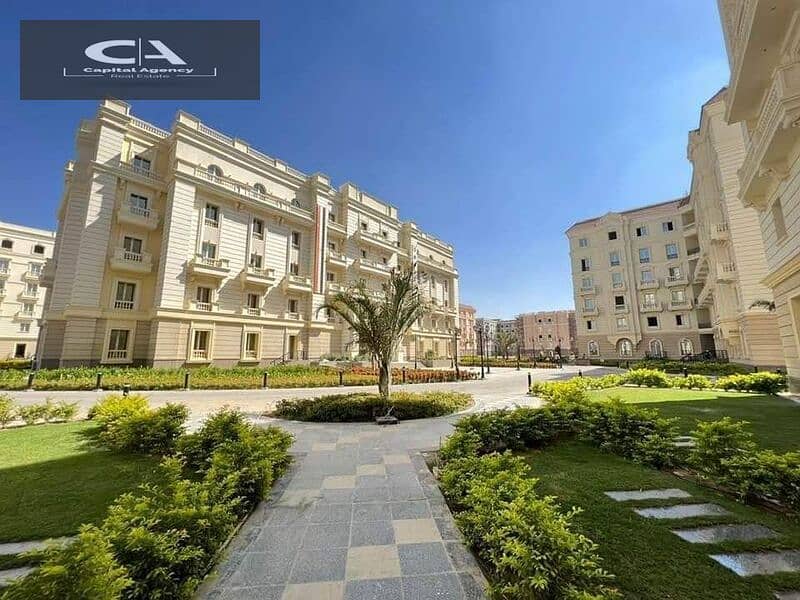 With only 5% down payment, own your Ready , fully finished apartment in Garden City in the capital Built in French style 3