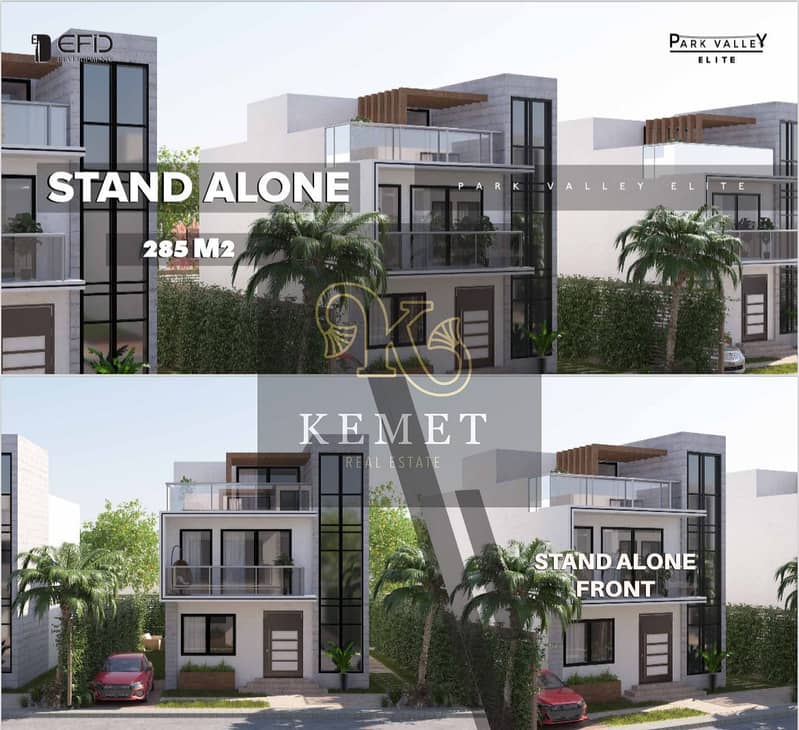 STAND ALONE VILLA FOR SALE 270 SQ M + GARDEN 215 CHEAPER PRICE GATE 1 HOOD 18 DAWN PAYMENT 900000 NEW ZAYED 8