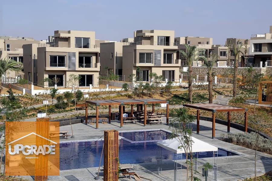 190 sqm townhouse with distinctive view in PALM HILLS NEW CAIRO Compound in the Fifth Settlement on the middle ring road and near to SUEZ road 0