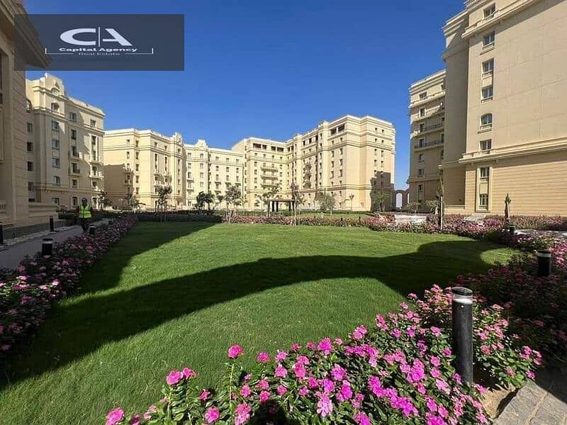 استلام فوري إمتلك شقه بمقدم 5% في قلب العاصمه الاداريه مبني علي الطراز الفرنسي مع* Garden city * 16