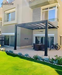 Townhouse corner for sale ready for viewing in Palm Hills New Cairo