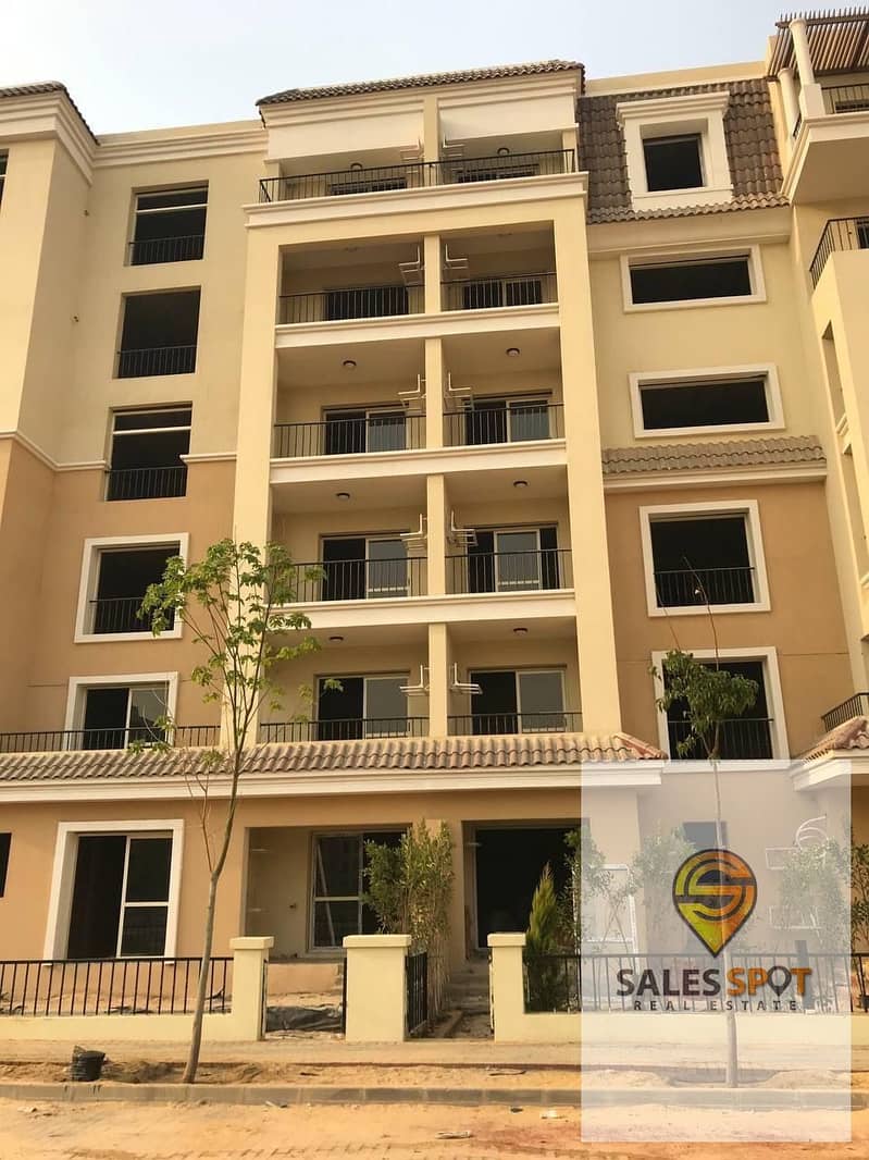 Duplex apartment with garden for sale in Sarai - at a discount %  Wall in Wall with Madinaty, in front of Shorouk City  1