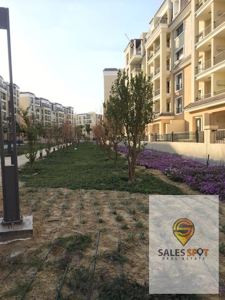 Duplex apartment with garden for sale in Sarai - at a discount %  Wall in Wall with Madinaty, in front of Shorouk City  2