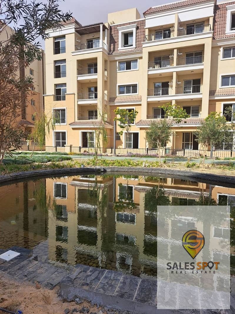 Duplex apartment with garden for sale in Sarai - at a discount %  Wall in Wall with Madinaty, in front of Shorouk City  3