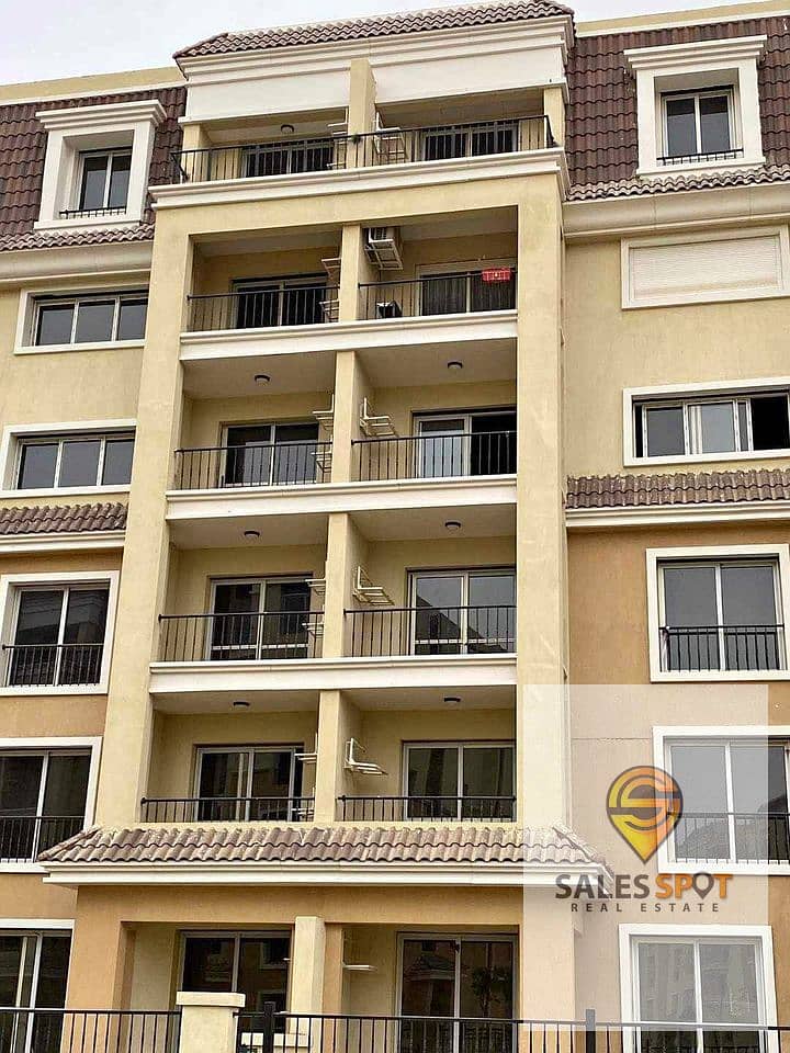 Duplex apartment with garden for sale in Sarai - at a discount %  Wall in Wall with Madinaty, in front of Shorouk City  7