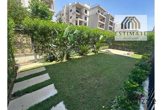 Apartment 195m garden fully furnished for rent in El marassem new Cairo 3