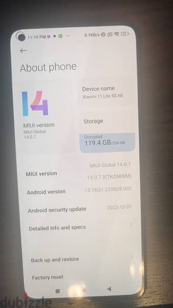 xaoimi 11 lite 256/ 8 ram 3