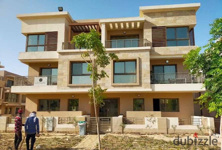 Twin villa for sale with the best facilities in the finest location in the first settlement in the heart of Taj City 1