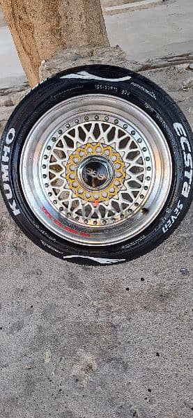 طقم جنوط BBS رياضي مقاس ١٥