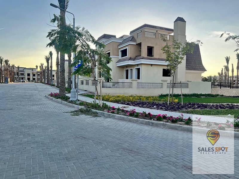 Standalone villa for sale in landscape  view by Misr City for Housing and Development in The Butterfly Tea Buterfly Mostakbal City 4