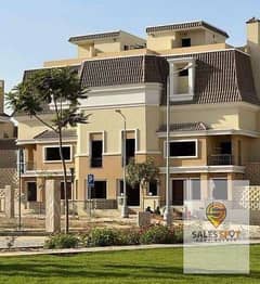 Townhouse villa in Sarai Compound for sale with garden and private roof next to Madinaty and El Shorouk City with 10% down payment 0