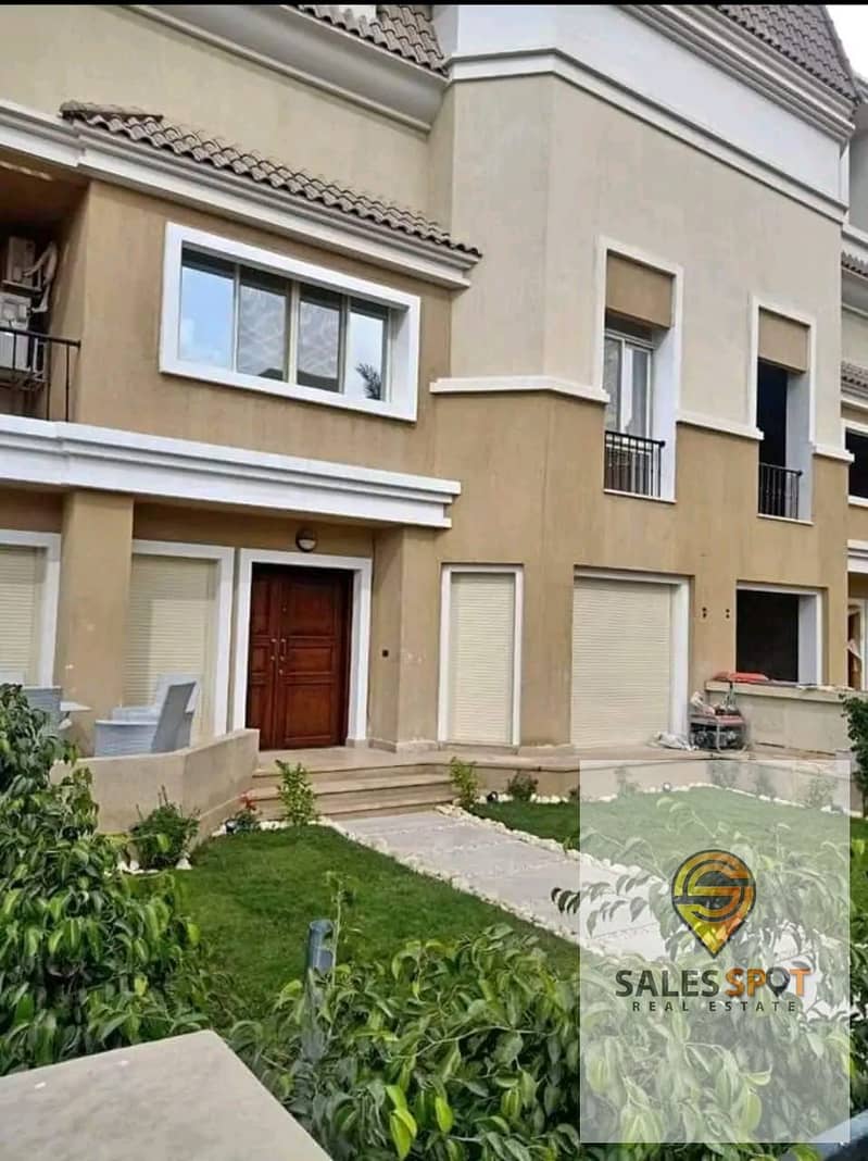 Townhouse villa in Sarai Compound for sale with garden and private roof next to Madinaty and El Shorouk City with 10% down payment 2