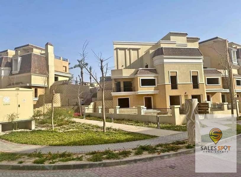 Townhouse villa in Sarai Compound for sale with garden and private roof next to Madinaty and El Shorouk City with 10% down payment 9