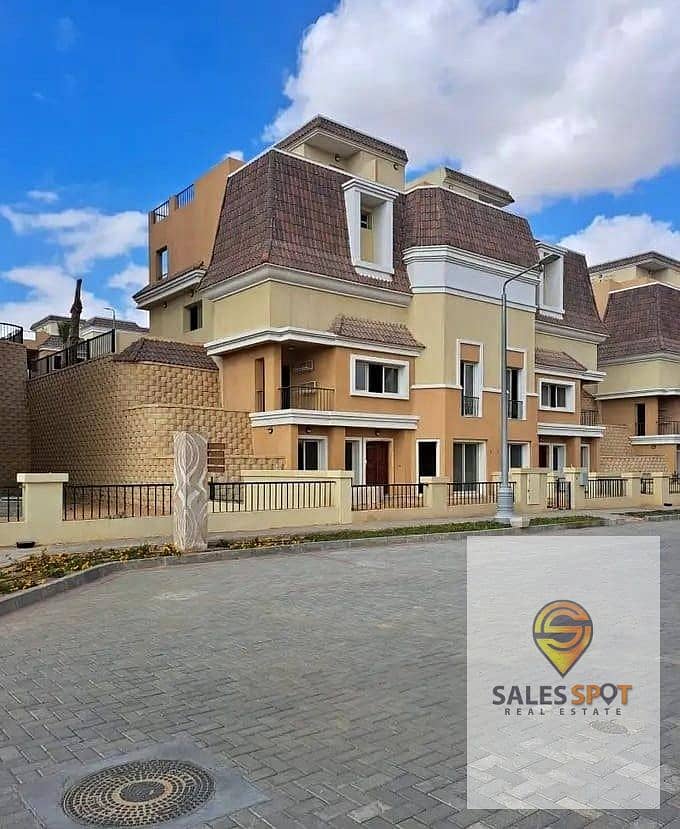 Town House Prime Location For Sale 248m In The Butterfly Mostakbal City On Suez Road 1