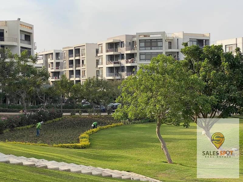 Apartment 136 m + 128 m private garden for sale in Taj City Compound, First Settlement, in front of the airport, Taj City 1