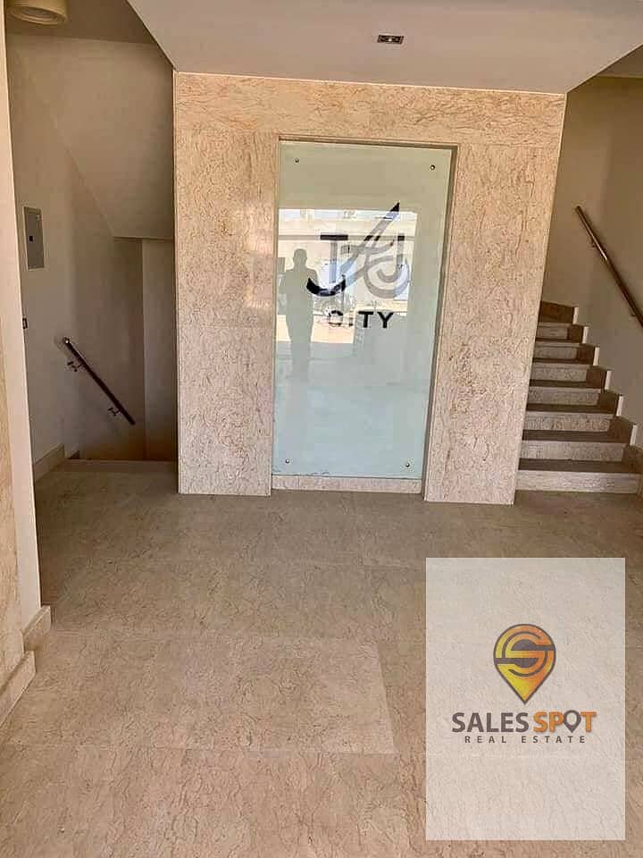 129 m² 2 rooms open view apartment for sale in Taj City Compound in front of Cairo Airport and near Nasr City 2