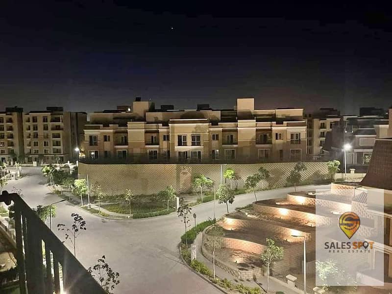 Apartment 110m 2 rooms open view for sale in Sarai Sarai Compound by MNHD next to Madinaty and near the Fifth Settlement 1