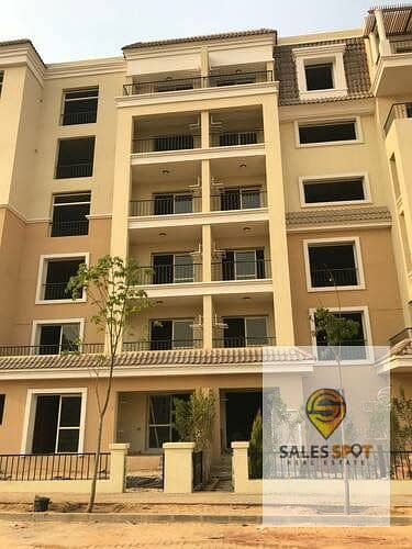 Apartment 110m 2 rooms open view for sale in Sarai Sarai Compound by MNHD next to Madinaty and near the Fifth Settlement 5