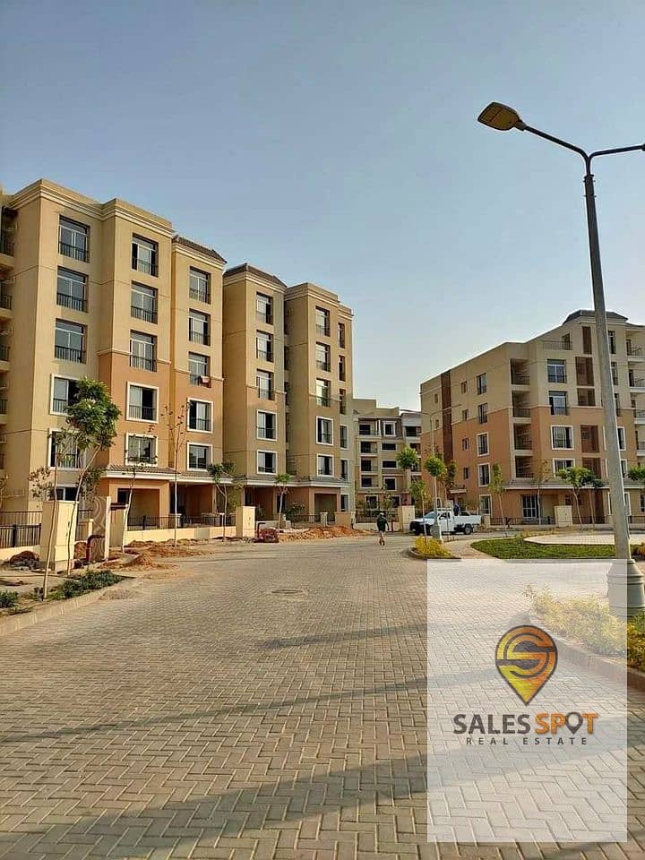 Apartment 110m 2 rooms open view for sale in Sarai Sarai Compound by MNHD next to Madinaty and near the Fifth Settlement 8