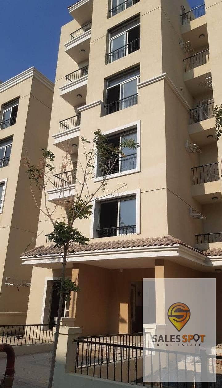 2 + private garden apartment for sale 130m in Sarai Compound in Hawar Madinaty and near Fifth Settlement 5