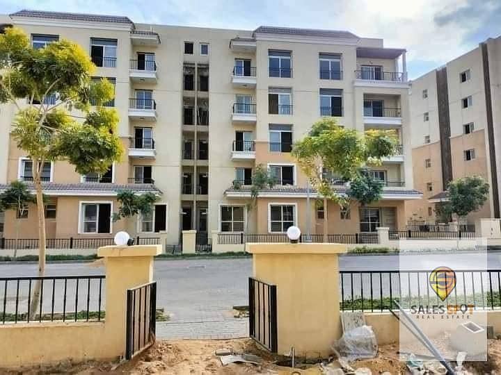 2 + private garden apartment for sale 130m in Sarai Compound in Hawar Madinaty and near Fifth Settlement 9